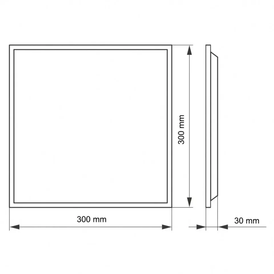 25W 30X30 Klipin Led Panel Sıva Altı (G.Işığı)