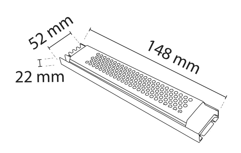 Noas 150W 12.5A Super Slım Trafo