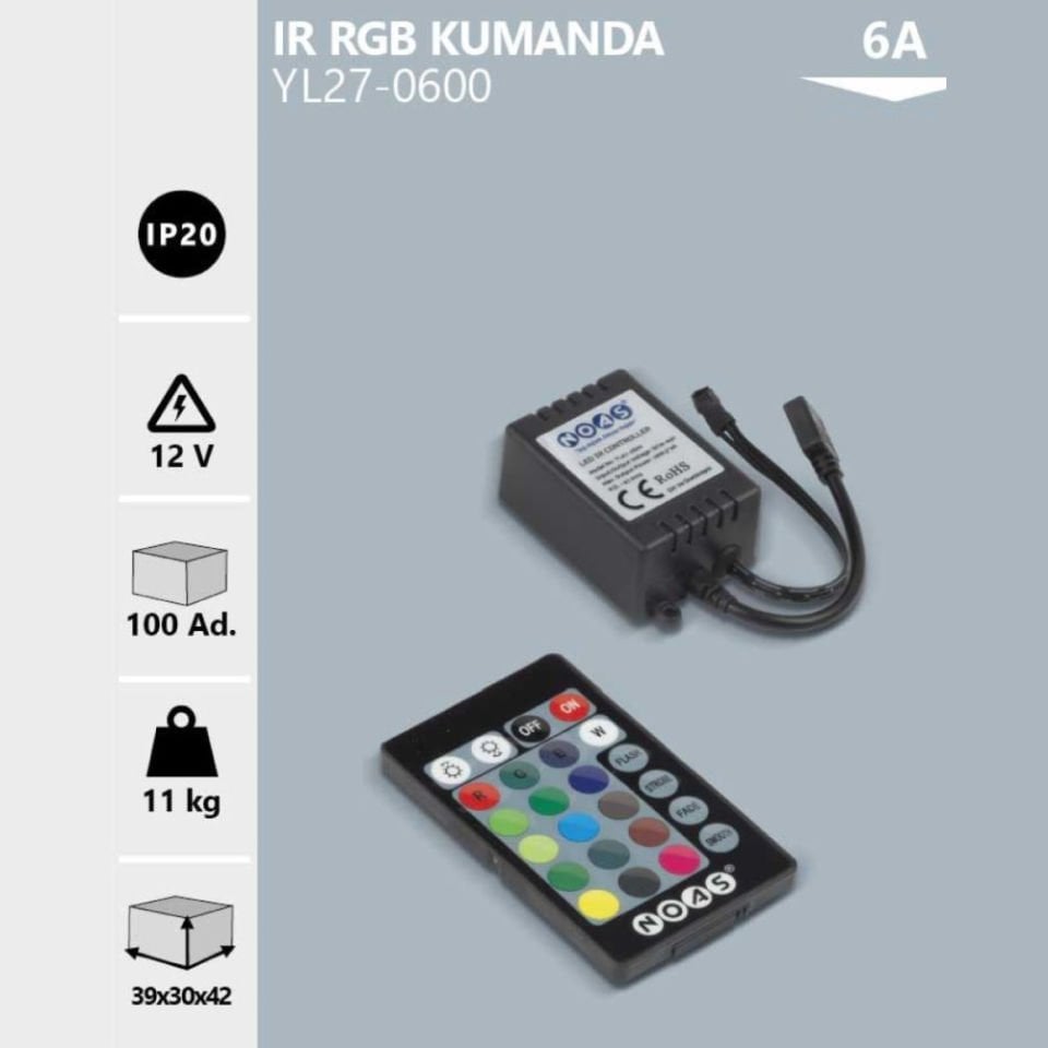 Noas 6A IR Rgb Kumanda