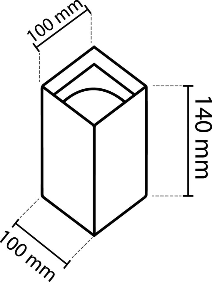 Cata  Gu10 Siyah-Platin Bergama Sıva Üstü Armatür