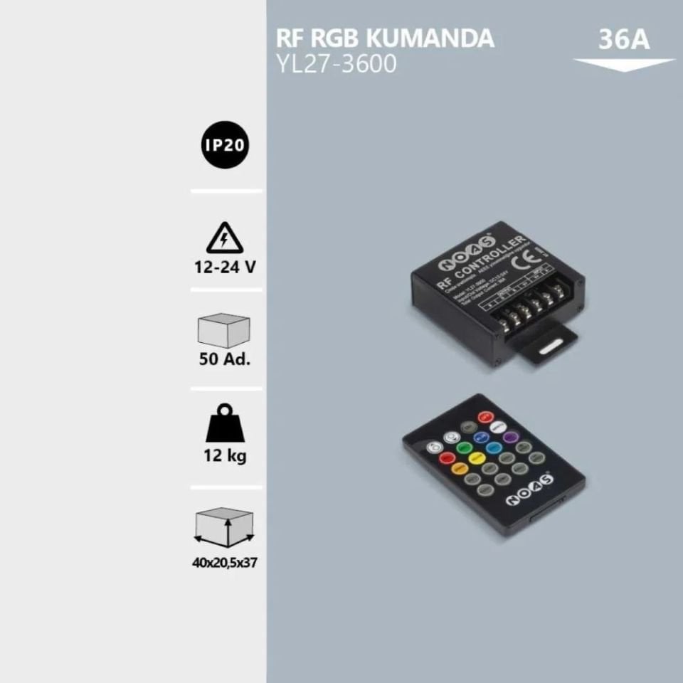 Noas 36A Rf Rgb Kumanda