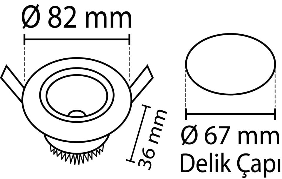 Noas 5W Cob Led Spot Mercan Beyaz Kasa Gün Işığı