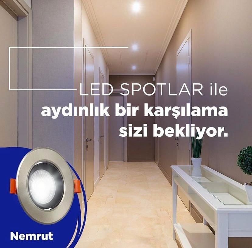 Noas 5W Cob Led Spot Nemrut Saten Kasa Gün Işığı