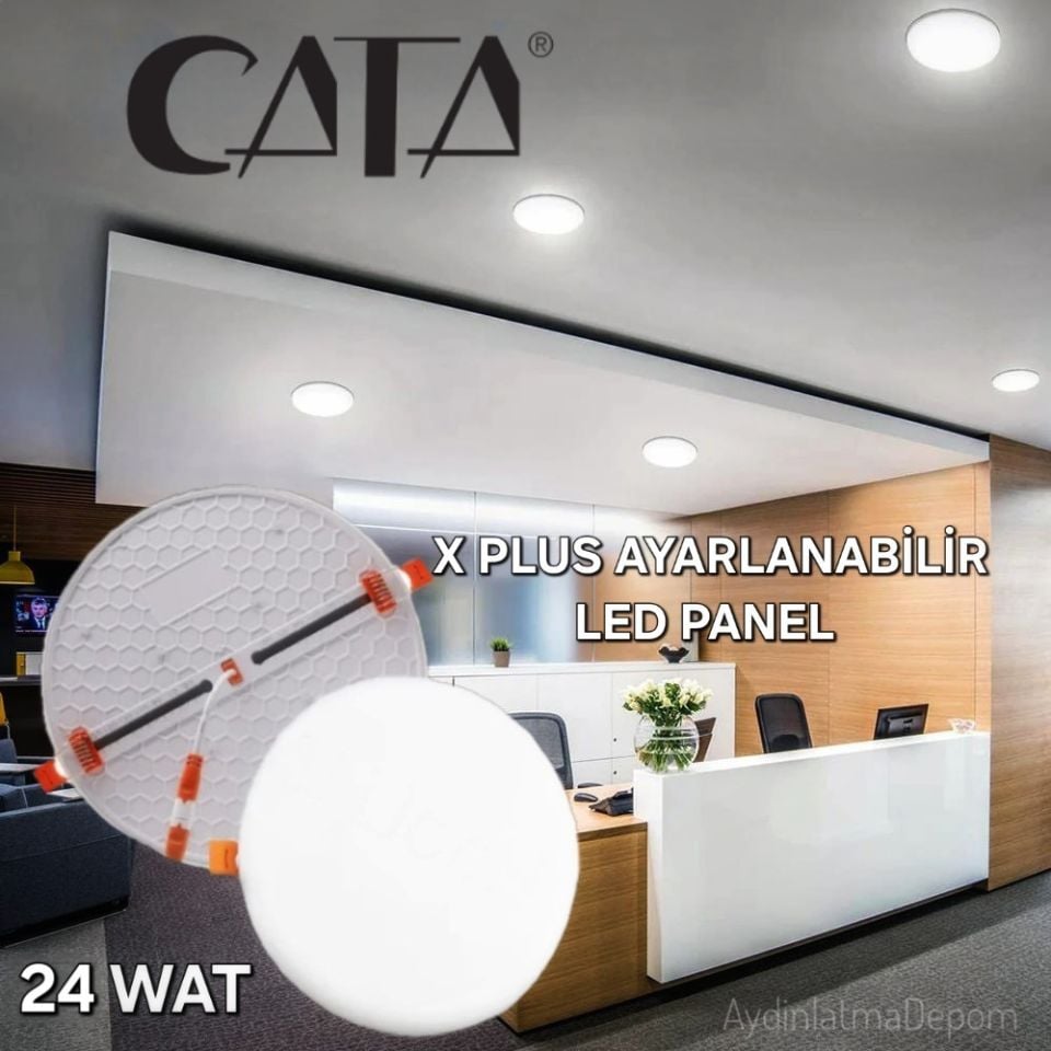 Cata 25W X Plus Sıva Altı Ayarlanabilir Led Panel Beyaz Işık