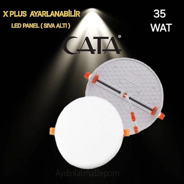 Cata 35W X Plus Sıva Altı Ayarlanabilir Led Panel Beyaz Işık