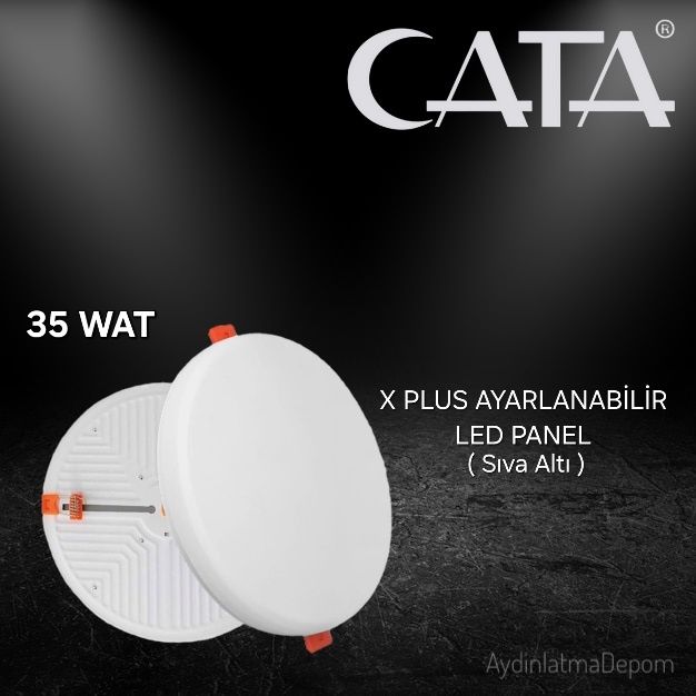 Cata 35W X Plus Sıva Altı Ayarlanabilir Led Panel Beyaz Işık