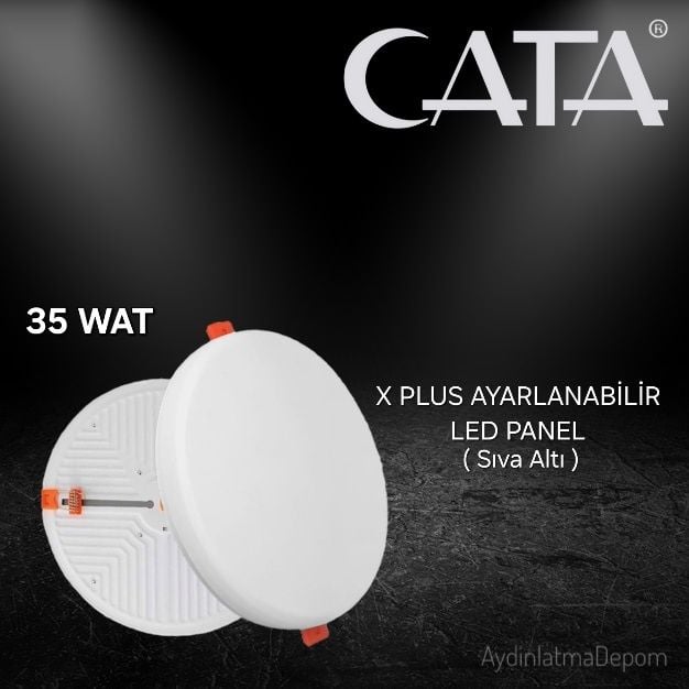 Cata 35W X Plus Sıva Altı Ayarlanabilir Led Panel Beyaz Işık