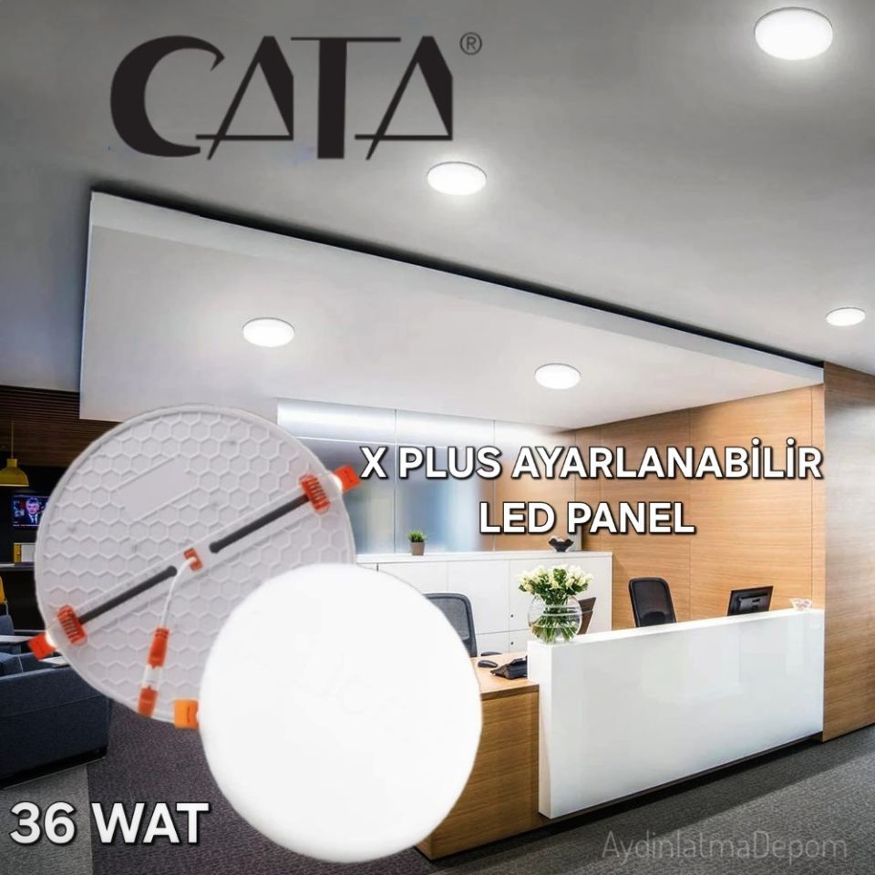 Cata 35W X Plus Sıva Altı Ayarlanabilir Led Panel Beyaz Işık