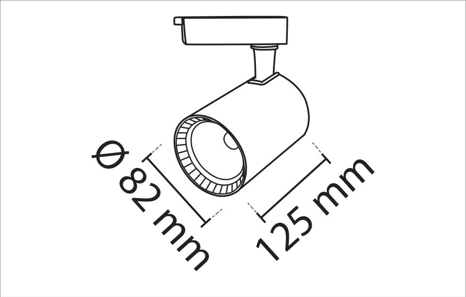Noas 30W Beyaz Kasa Ray Spot Gün Işığı - Paris
