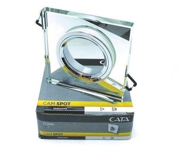 Cata Sardunya Kare Dekoratif Cam Spot