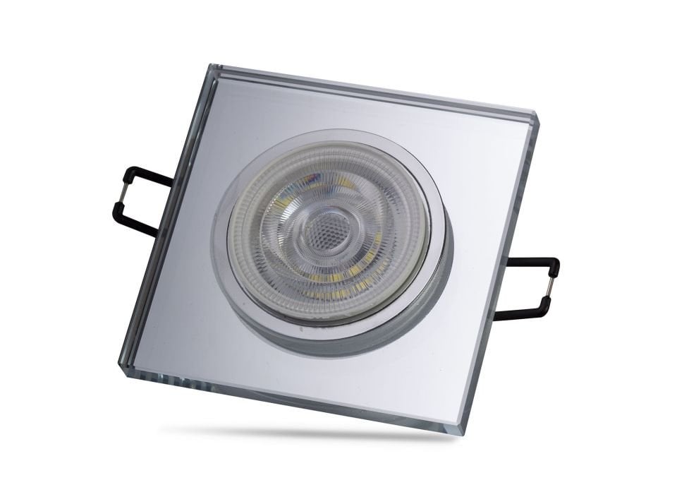 Cata Sardunya Kare Dekoratif Cam Spot