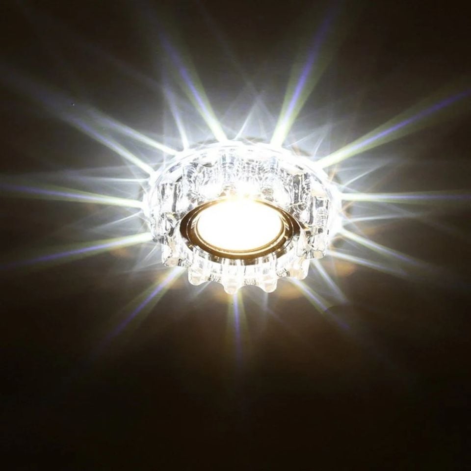 Cata Karanfıl Led Çerçeveli Kristal Cam Spot