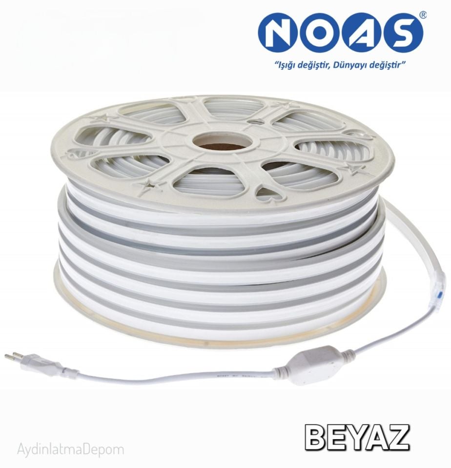 Noas 220V  Neon Hortum 120 Led (8X16 MM) Beyaz Işık