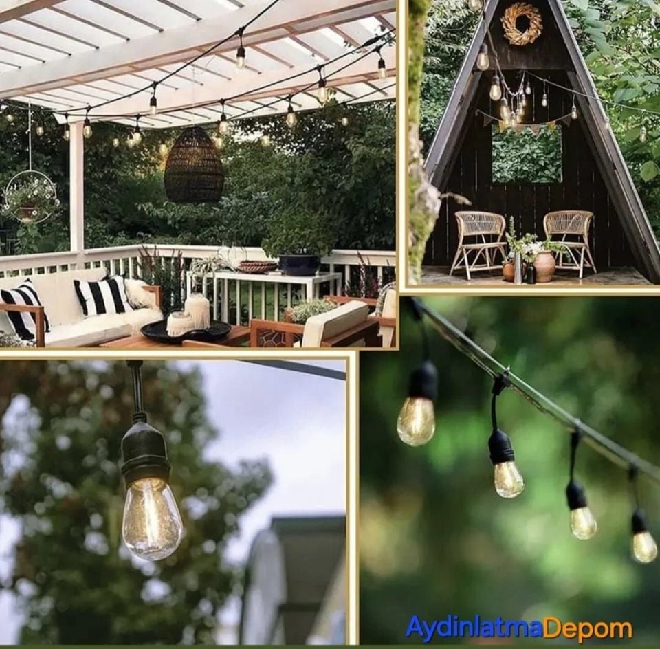 Cata Sarmaşık Dış Mekan Armatür 5 Metre 5 Duy