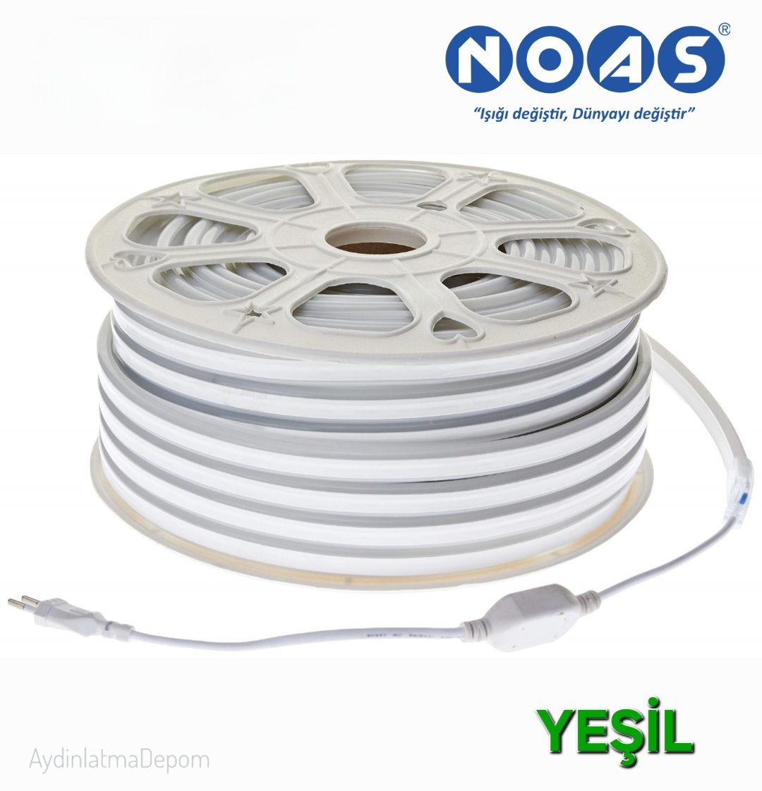 Noas 220V Neon Hortum 120 Led (8X16 MM) Yeşil Renk