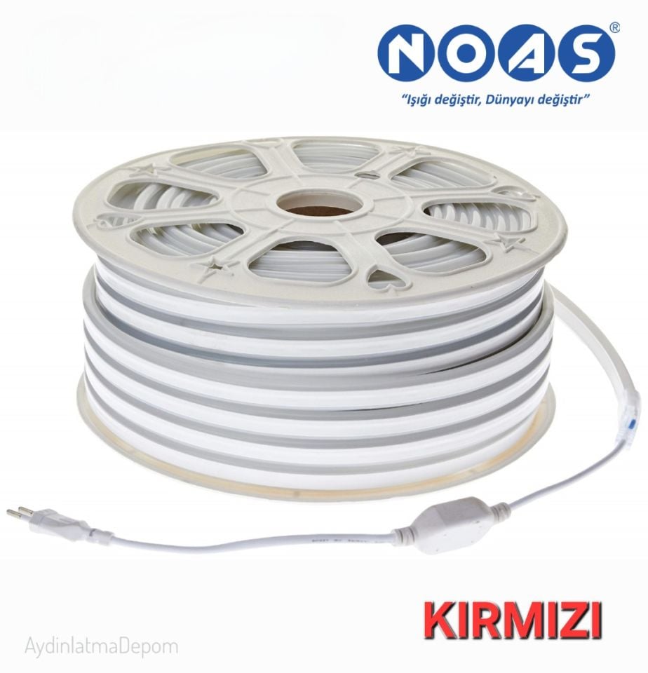 Noas 220V Neon Hortum 120 Led (8X16 MM) Kırmızı Renk