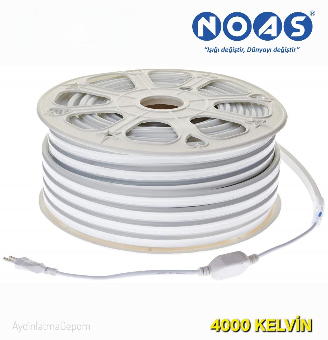 Noas 220V Neon Hortum 120 Led (8X16 MM) 4000 K