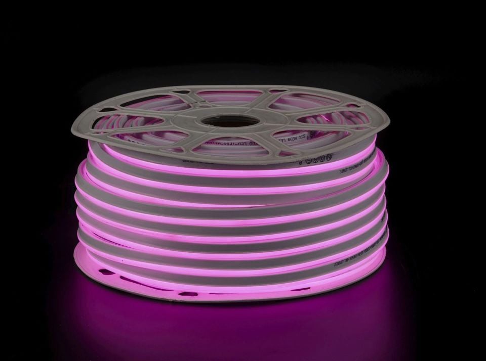 Noas 220V Neon Hortum 120 Led (8X16 MM) Pembe Renk