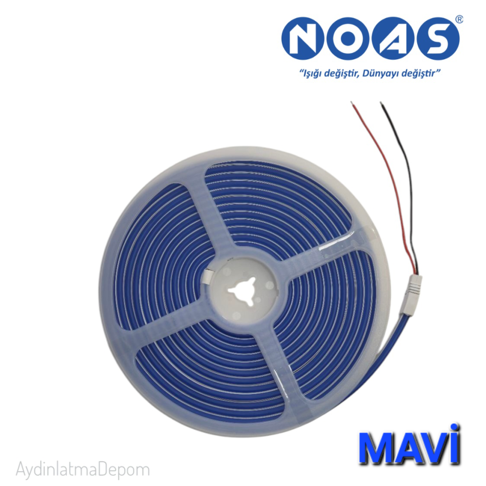 Noas Led Neon 12V Neon Led (6X12MM) Mavi Renk
