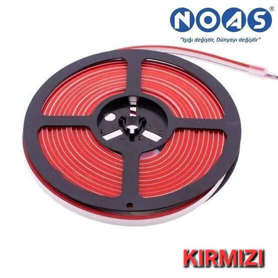 NOAS 12 VOLT NEON LED KIRMIZI (5 METRE)