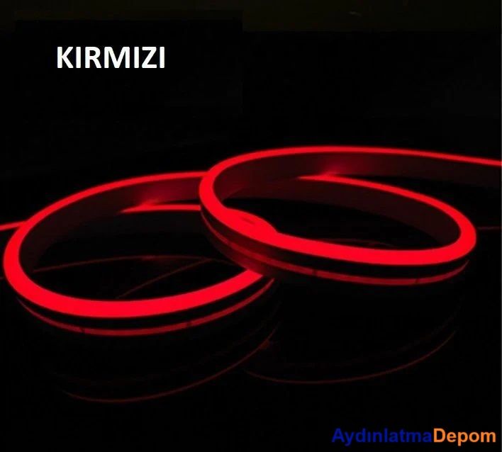 NOAS 12 VOLT NEON LED KIRMIZI (5 METRE)