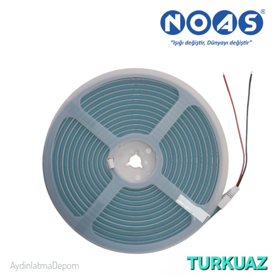 Noas Led Neon 12V Neon Led (6X12MM) Turkuaz Renk