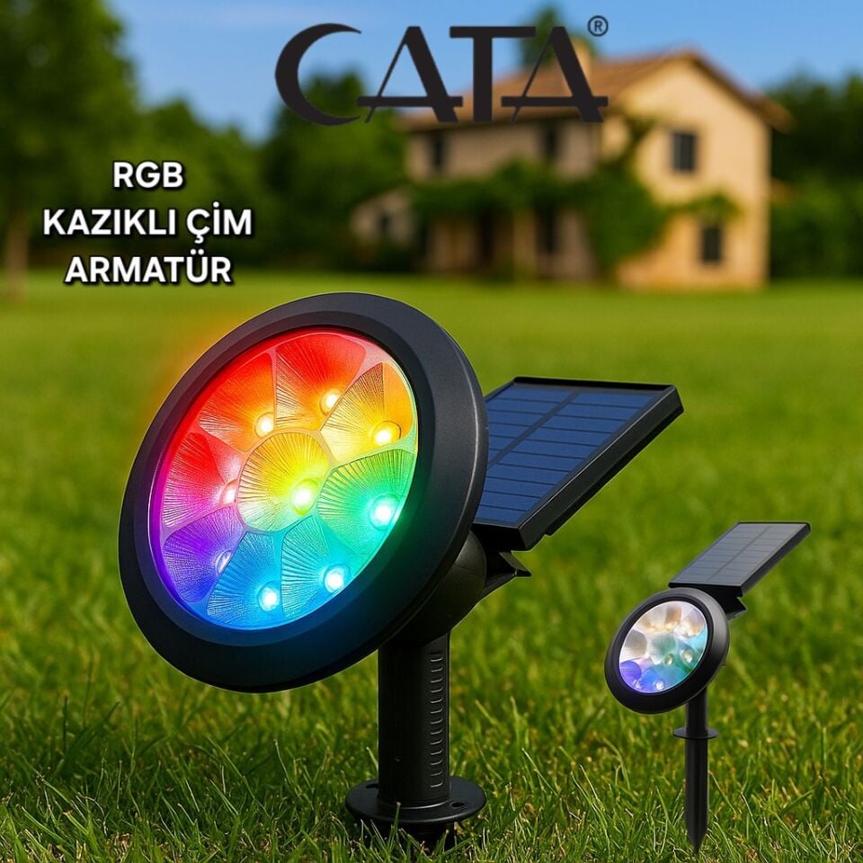 CATA Solar Bahçe Armatürü RGB