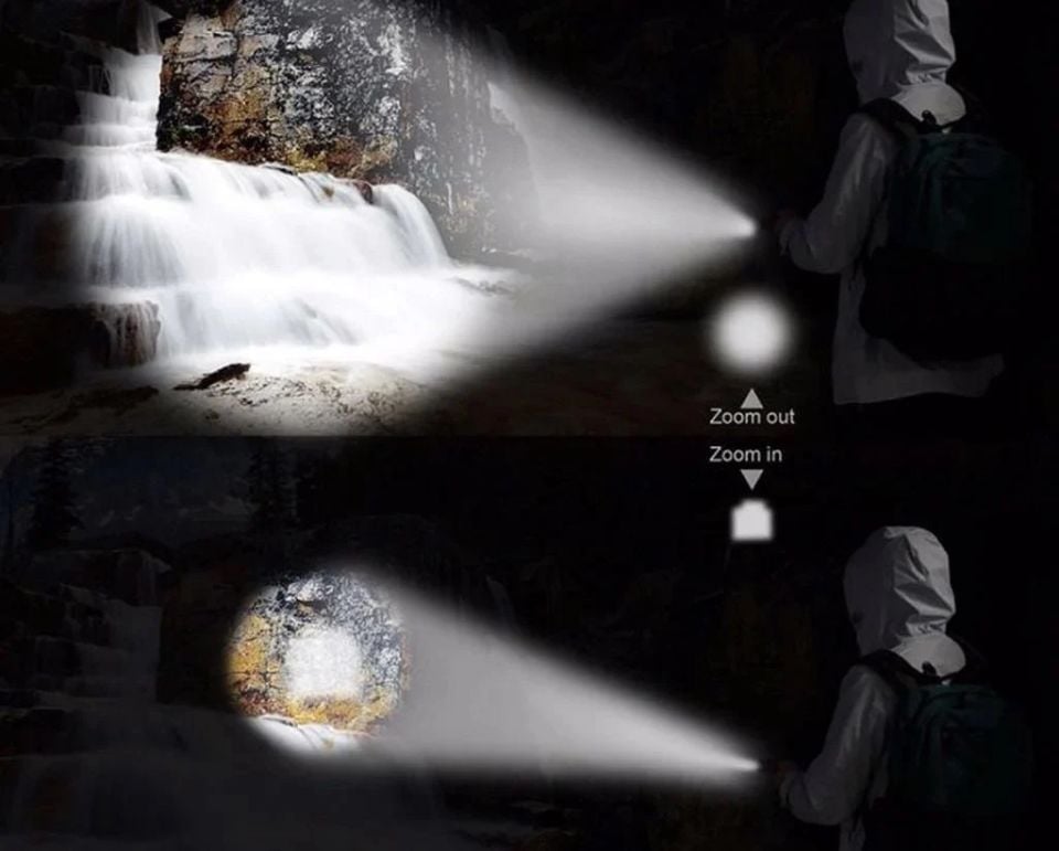 Cata Şarj Edilebilir Ledli  Polis El Feneri