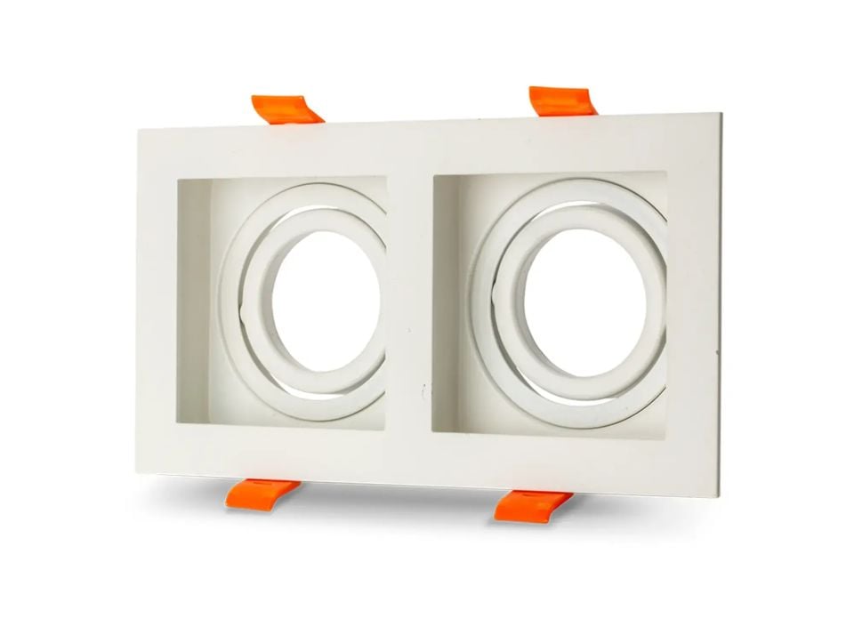 Noas Amazon Dekoratif Kare 2'Li Beyaz Kasa