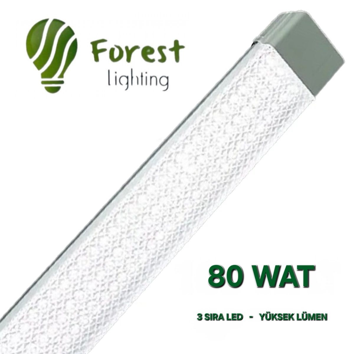 FOREST 80 Wat Kristal Bant Armatür Beyaz Işık