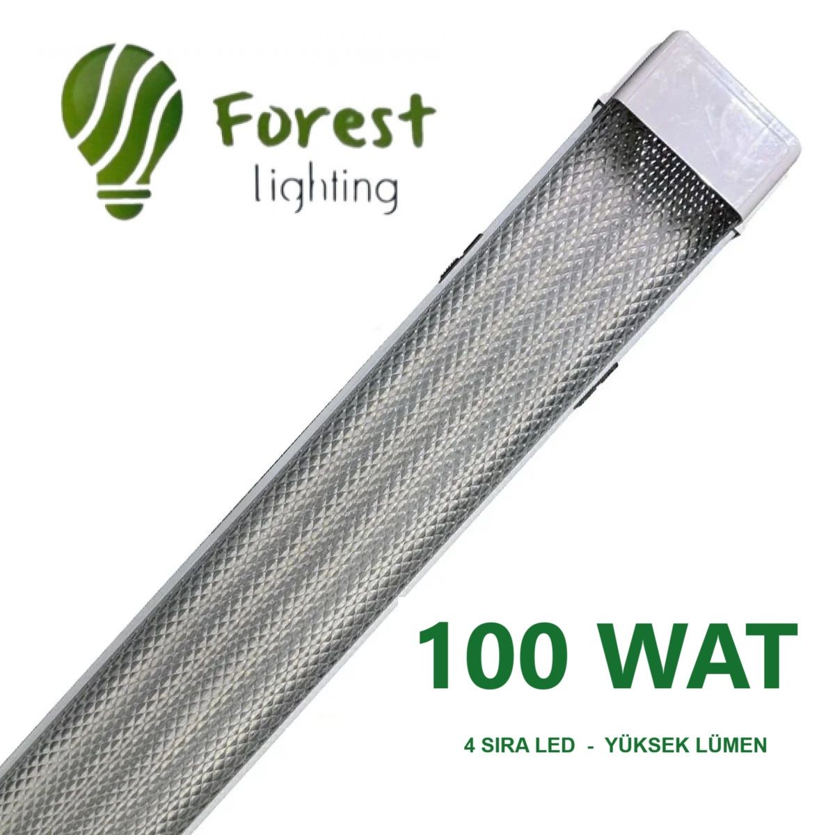 FOREST 100 Wat Kristal Bant Armatür Beyaz Işık