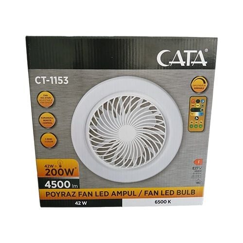 Cata Poyraz 42W 3 Renk Dimlenebilir Pervane Led Ampul