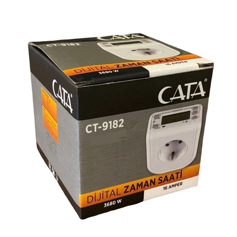 Cata Zaman Ayarlı Dijital Saatli Priz