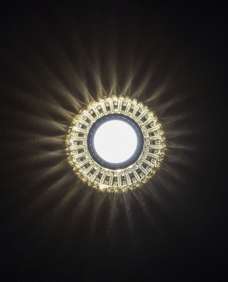 Noas Troya Kristal Cam Kasa Yuvarlak 4000K