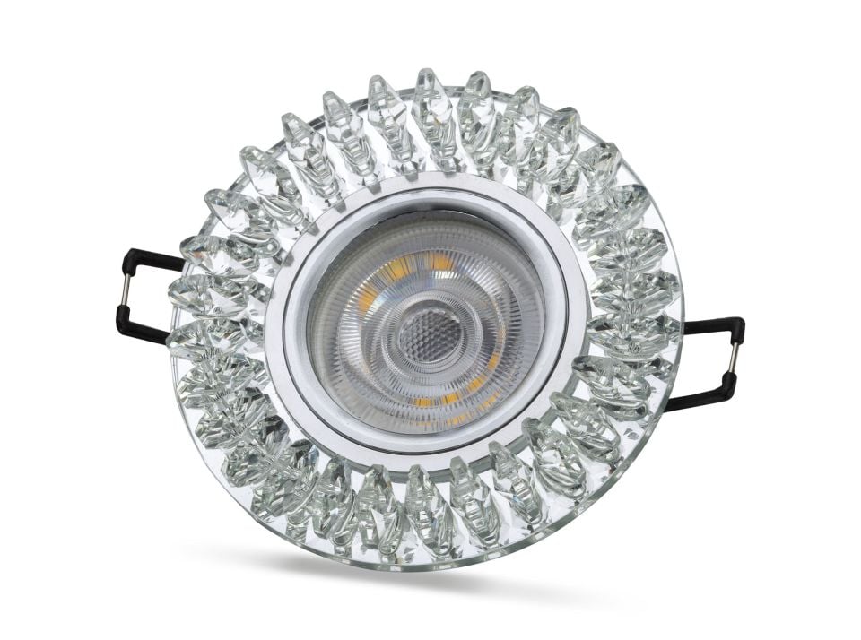 Noas Troya Kristal Cam Kasa Yuvarlak 4000K