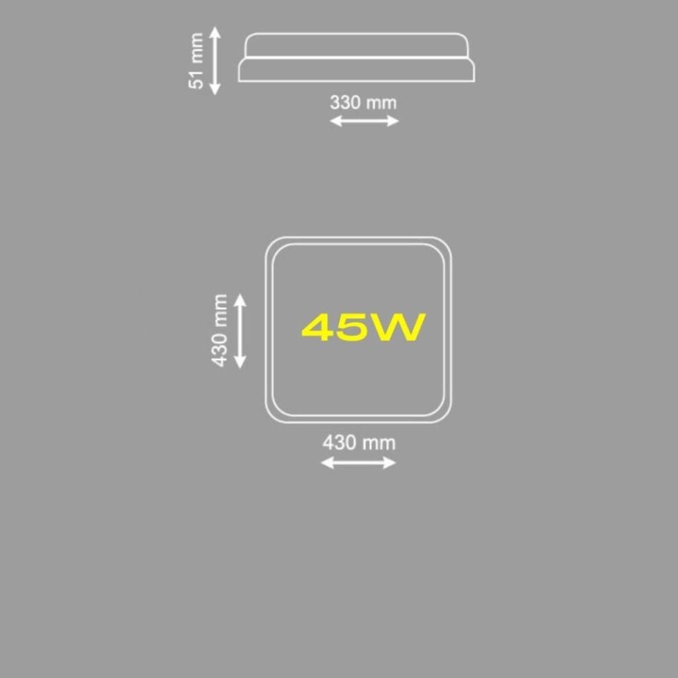 ARS KUTUPYILDIZI 45 WAT LED TAVAN ARMATÜR 4000 KELVİN