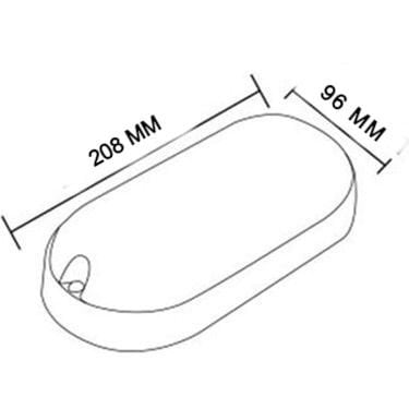 ARS ARONA OVAL LED ARMATÜR BEYAZ IŞIK