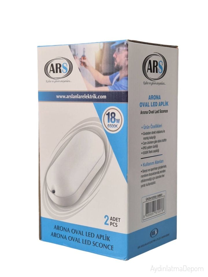 ARS ARONA OVAL LED ARMATÜR BEYAZ IŞIK