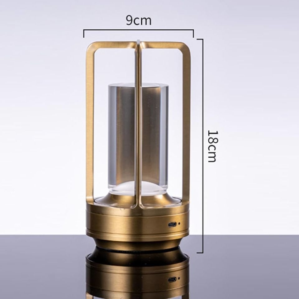Cata Vegas Şarjlı Masa Lambası GOLD