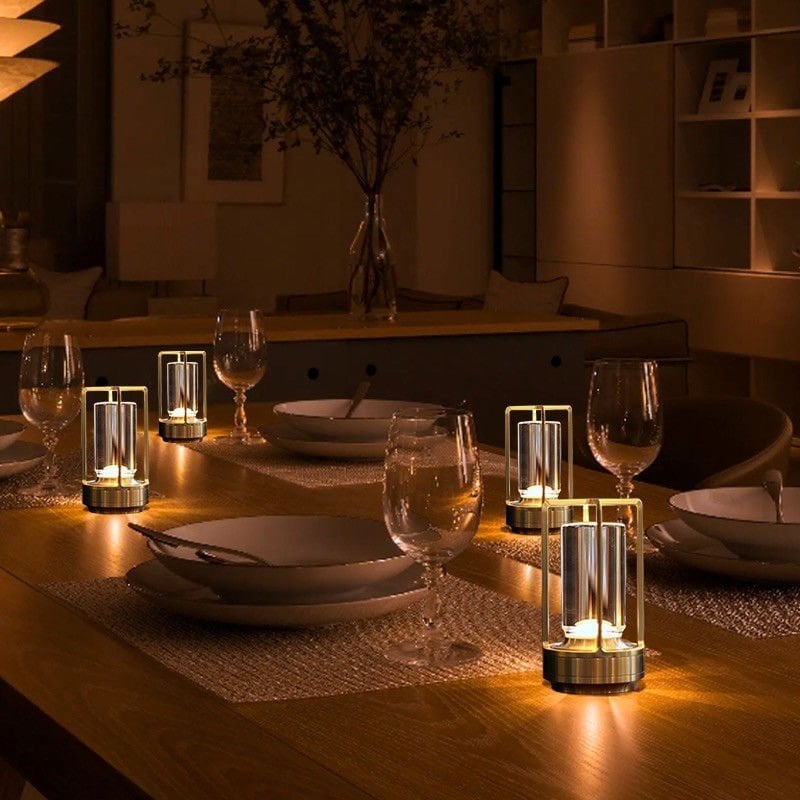 Cata Vegas Şarjlı Masa Lambası GOLD