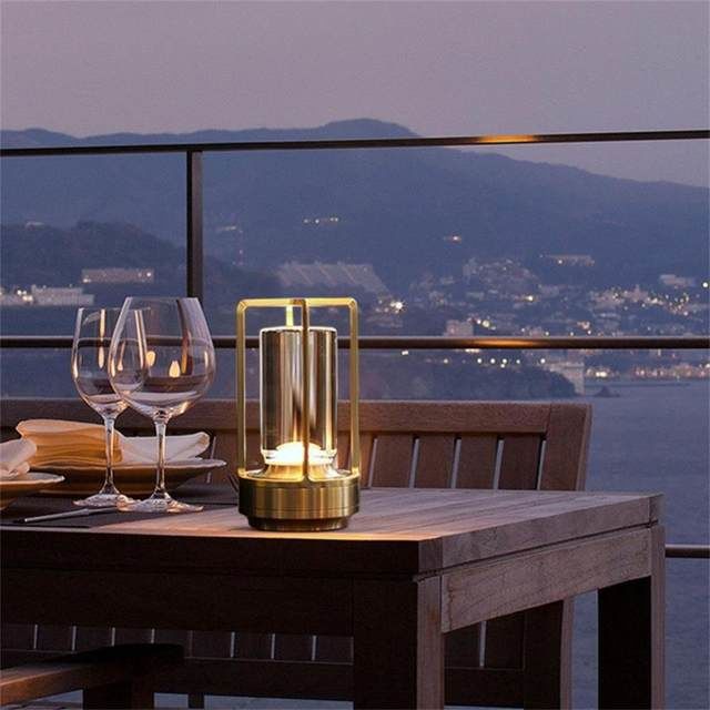 Cata Vegas Şarjlı Masa Lambası GOLD