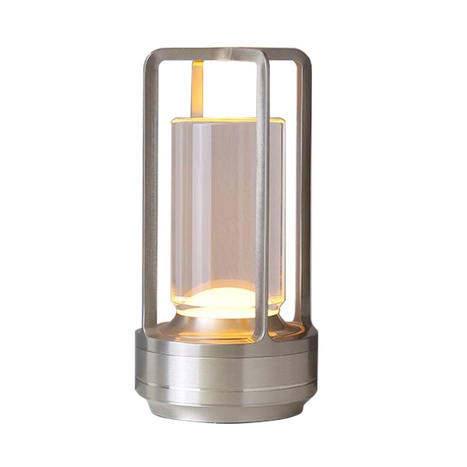 Cata Vegas Şarjlı Masa Lambası Gümüş Gri