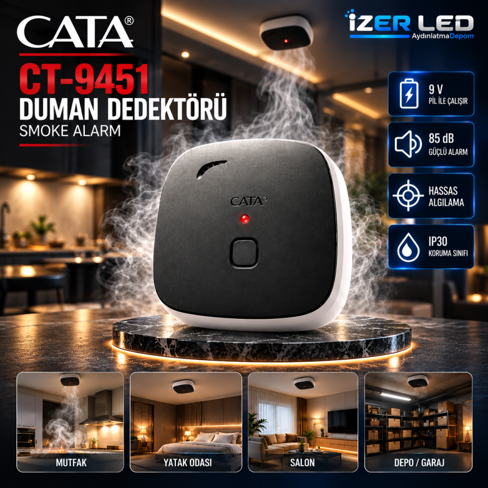 Cata Pilli Duman Dedektörü
