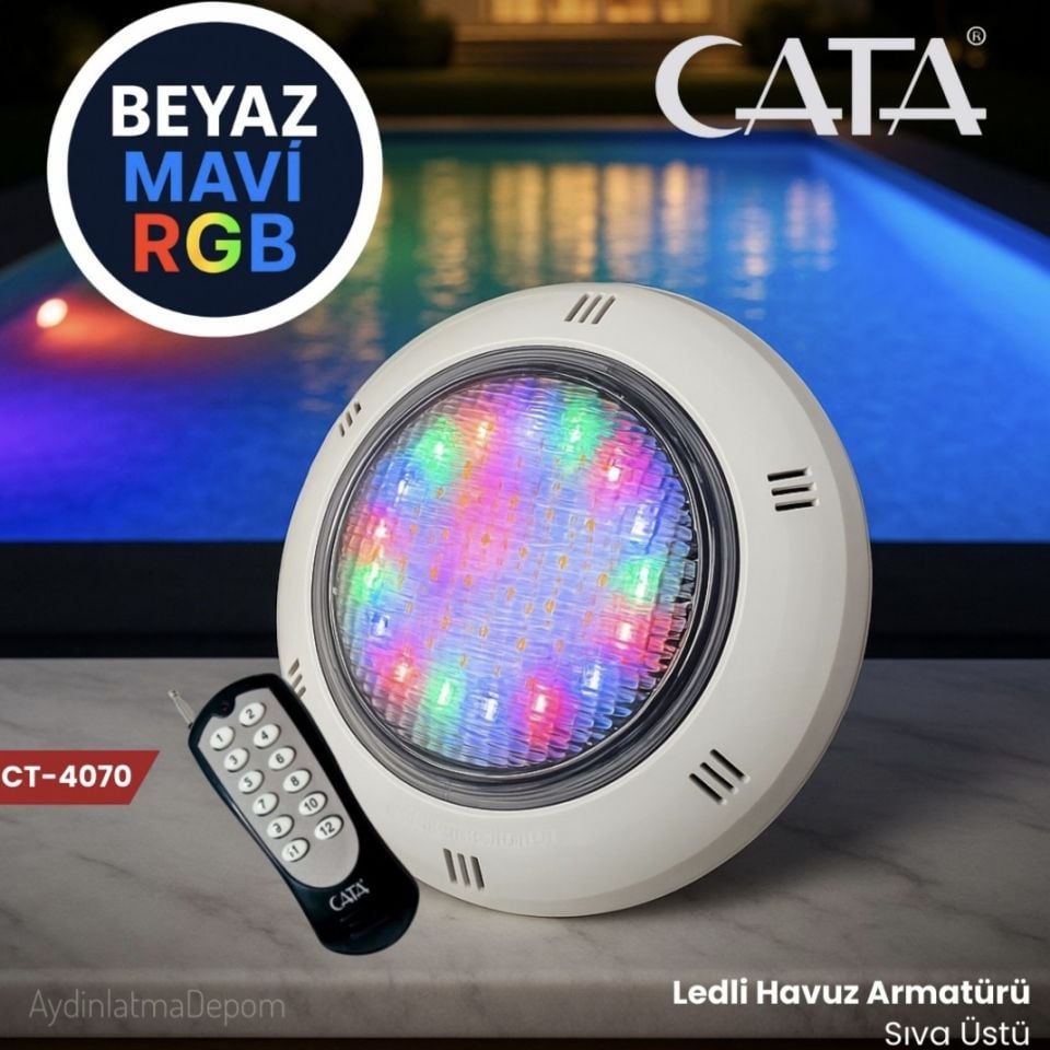 Cata CT-4070 Ledli Havuz Armatürü 35W RGB