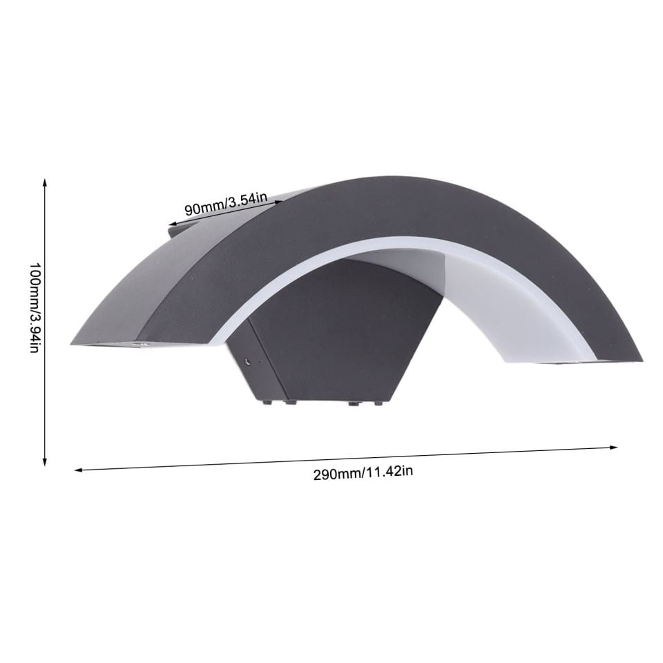 ECONA Dış Mekan 12W Led Aplik Günışığı Çift Yönlü Dekoratif