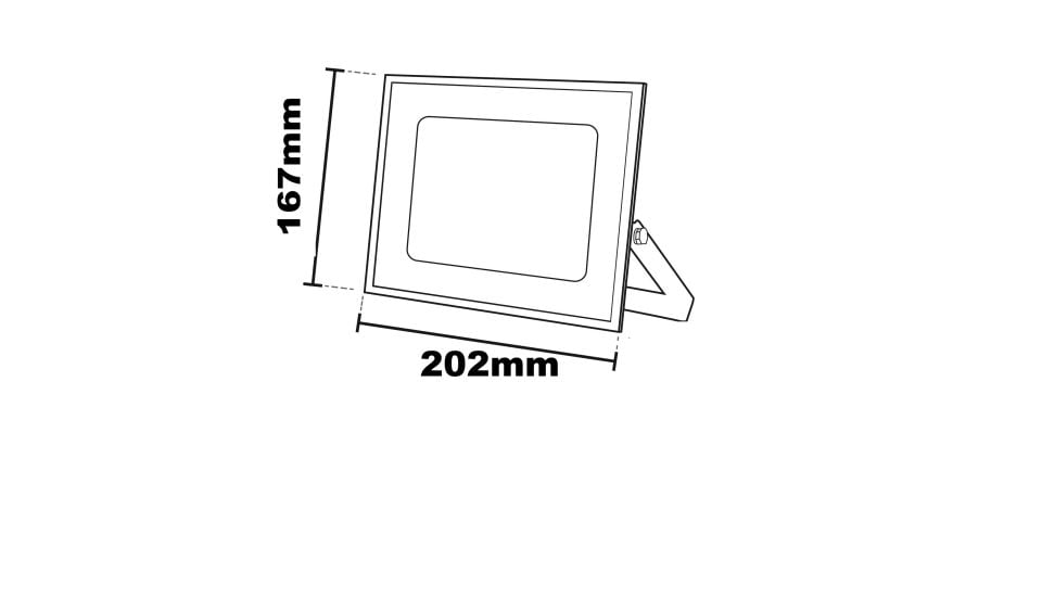Noas 300W Ultra Slim Led Projektör Beyaz Işık