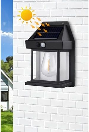 HELİOS 10W Solar Duvar Aplik Beyaz Işık HS4028