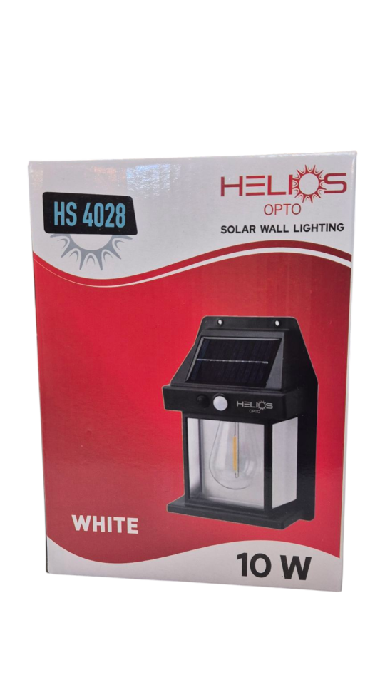 HELİOS 10W Solar Duvar Aplik Beyaz Işık HS4028