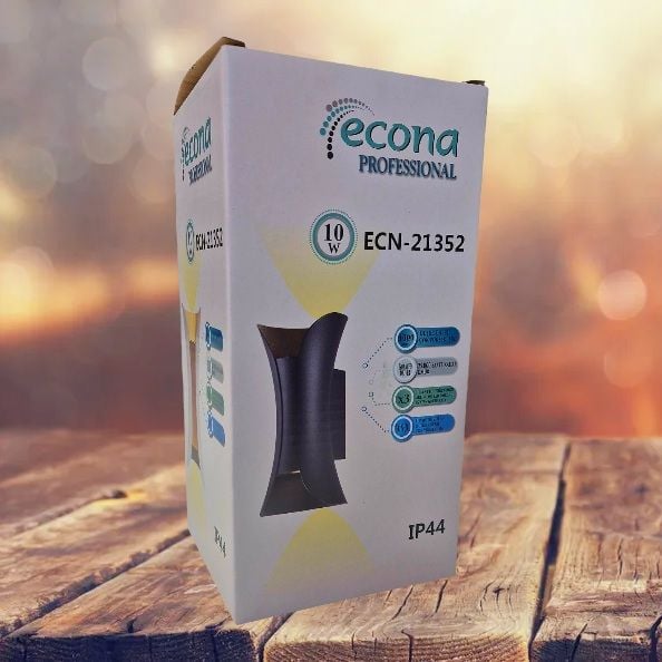 ECONA 10W SİYAH KASA ÇİFT YÖN DEKORATİF APLİK GÜNIŞIĞI