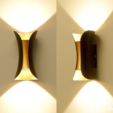 ECONA 10W SİYAH GOLD ÇİFT YÖN DEKORATİF APLİK GÜNIŞIĞI